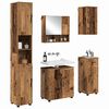 vidaXL Badezimmerm&ouml;bel-Set 5 pcs Altholz Holzwerkstoff & Metall