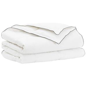 vidaXL Bettdecke 135 x 220 cm 100% Baumwolle Wei&szlig;