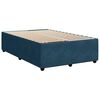 vidaXL Boxspringbett mit Matratze Dunkelblau 120x200 cm Samt