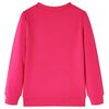 Kinder-Sweatshirt Knallrosa 92