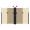 vidaXL Seitenmarkise Ausziehbar Beige 140x1200 cm