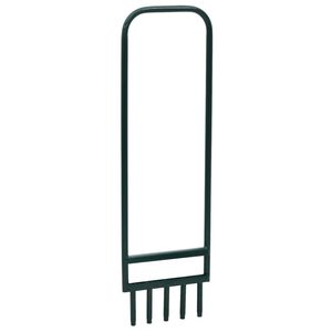 vidaXL Rasenl&uuml;fter mit 5 Hohlzinken Gr&uuml;n Pulverbeschichteter Stahl
