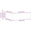 vidaXL Boxspringbett mit Matratze Dunkelblau 180 x 200 cm Stoff
