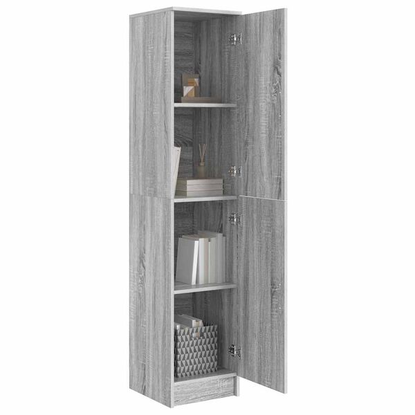 vidaXL Highboard Grau Sonoma 35 x 39 x 168 cm Holzwerkstoff