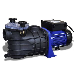 vidaXL Schwimmbadpumpe Umw&auml;lzpumpe Poolpumpe Pumpe elektronik blau 500W