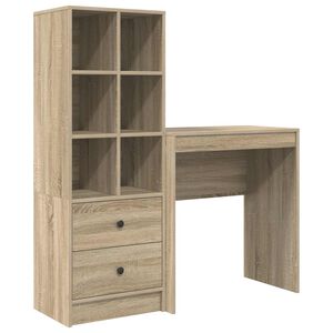 vidaXL Schreibtisch Sonoma-Eiche 115,5 x 40 x 127 cm 2 stk.
