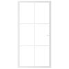 vidaXL Innent&uuml;r 102,5x201,5 cm Wei&szlig; ESG-Glas und Aluminium