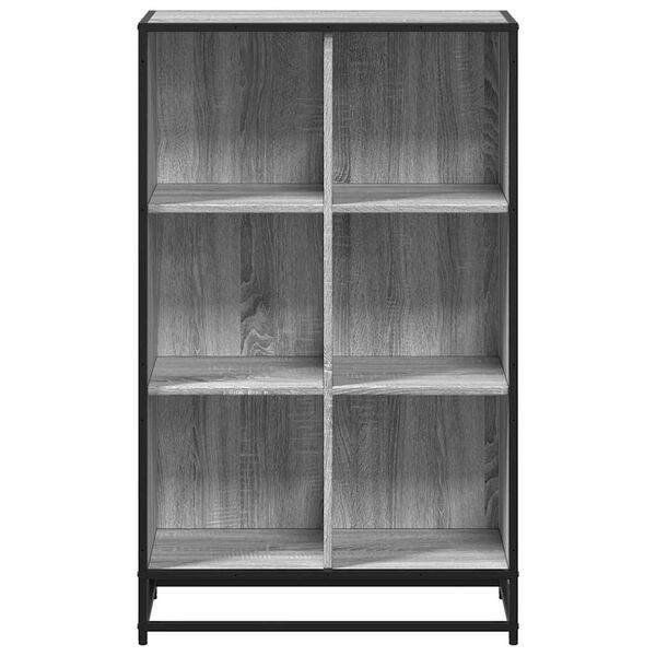 vidaXL B&uuml;cherregal Grau Sonoma 65,5x33x107,5 cm Holzwerkstoff