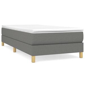 vidaXL Boxspringbettgestell Dunkelgrau 80x200 cm Stoff