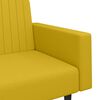vidaXL Schlafsofa 2-Sitzer Gelb Samt