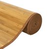 vidaXL Teppich Rechteckig Natur 60x200 cm Bambus