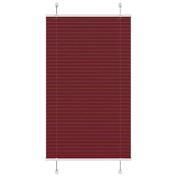 vidaXL Plissee Bordeauxrot 70x100 cm Stoffbreite 69,4 cm Polyester