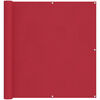 vidaXL Balkonsichtschutz Rot 110 x 400 cm Oxford-Stoff
