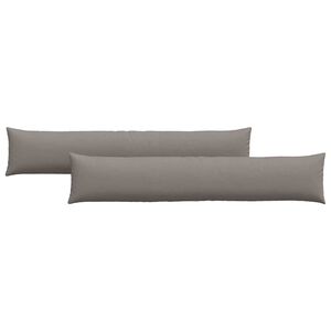 vidaXL Sofakissen 2 pcs Taupe 200 x 40 cm Stoff