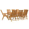 vidaXL Garten Essgruppe 9 pcs Braun Massivholz Akazie