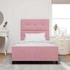 vidaXL Boxspringbett mit Kopfteil Rosa 120 x 200 cm Samt