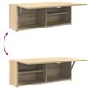 vidaXL Bad-Wandschrank Sonoma-Eiche 80x25x30 cm Holzwerkstoff