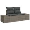 vidaXL Gartensofa-set 5 pcs Grau Poly-Rattan