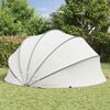 vidaXL Pool-Dome Grau und Orange 430 x 430 x 210 cm