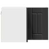 vidaXL K&uuml;chenschrank Schwarz 57 x 57 x 40 cm Holzwerkstoff