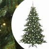 vidaXL K&uuml;nstlicher klappbarer Weihnachtsbaum Gr&uuml;n 180 cm PVC und Stahl