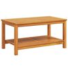 vidaXL Beistelltisch &Ouml;l-Natur 90 x 50 x 45 cm Massivholz Akazie