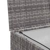 vidaXL Garden-Auflagenbox Grau 150x100x100 cm Poly Rattan