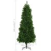 vidaXL Künstlicher Weihnachtsbaum mit Beleuchtung Kugeln 240 cm Grün