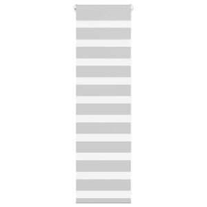 vidaXL Doppelrollo Hellgrau 40x100 cm Stoffbreite 35,9 cm Polyester