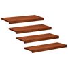 vidaXL Treppenstufen 4 stk. 70 x 30 x 2 cm Braun Massivholz Buche