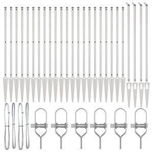 vidaXL Zaunpfosten Sonstiges 26 pcs Grau 3,2 x 3,2 x 180 cm Stahl