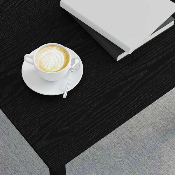 vidaXL Couchtisch Schwarz Eichen-Optik 60 x 30 x 36 cm Holzwerkstoff