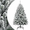 vidaXL K&uuml;nstlicher Weihnachtsbaum Klappbar Beschneit 120 cm