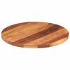 vidaXL Tischplatte Massivholz Akazie Rund 25-27 mm 50 cm