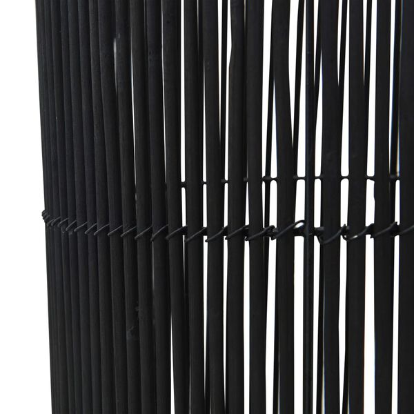 vidaXL Stehleuchte Weide Schwarz 84 cm E27