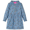 Kinderkleid mit Langen &Auml;rmeln Petrolblau 104