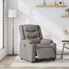 vidaXL Relaxsessel Elektrisch Taupe Stoff