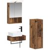 vidaXL Badezimmerschrank-Set 4 pcs Altholz 50 x 14,5 x 70 cm