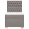 vidaXL Boxspringbett mit Matratze Taupe 80x200 cm Stoff