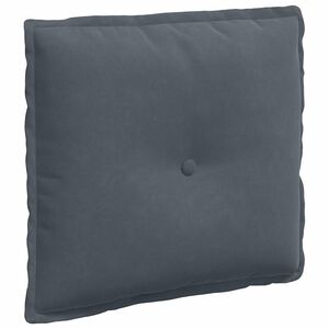 vidaXL R&uuml;cken Kissen Dunkelgrau 50 x 45 cm Cordstoff