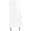 vidaXL Sideboard Hochglanz-Wei&szlig; 34,5x34x90 cm Holzwerkstoff