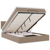 vidaXL Ottoman-Bett mit Matratzen & LEDs Cappuccino-Braun 140x190cm