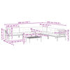 vidaXL 6-tlg. Garten-Sofagarnitur aus Paletten mit Kissen Akazienholz