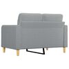 vidaXL 2-Sitzer-Sofa Hellgrau 120 cm Stoff