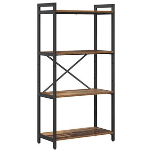 vidaXL B&uuml;cherregal 60 x 30 x 120 cm Holzwerkstoff Altholz