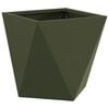 vidaXL Pflanzk&uuml;bel 2 pcs Olive Gr&uuml;n 30 x 30 x 30 cm Stahl