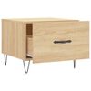 vidaXL Couchtische 2 Stk. Sonoma-Eiche 50x50x40 cm Holzwerkstoff