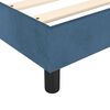vidaXL Boxspringbett mit Matratze Dunkelblau 90x200 cm Samt