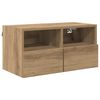 vidaXL TV-Wandschrank 60 x 30 x 30 cm Artisan-Eiche Holzwerkstoff