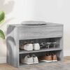 vidaXL Schuhbank Grau Sonoma 60x30x45 cm Holzwerkstoff